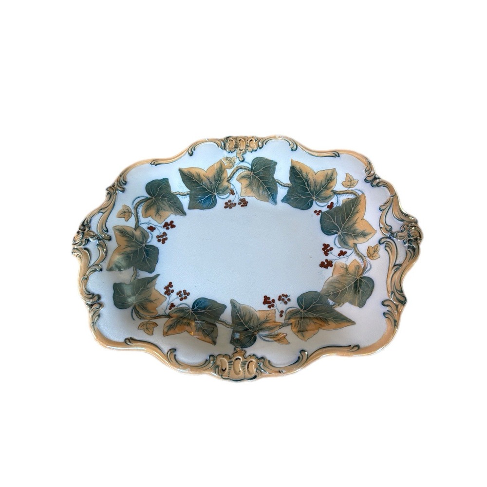 Early 19th C Davenport "IVY WREATHS" Pearlware Pedestal Compote 1224 1830 #2 - Picture 4 of 9